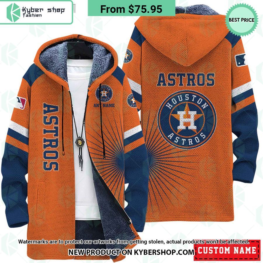 Houston Astros MLB CUSTOM Fleece Windbreaker Jacket Good click