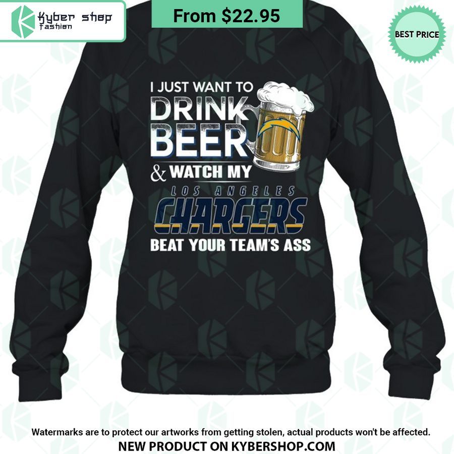 I Just Want To Drink Beer & Watch My Los Angeles Chargers T Shirt 7 i just want to drink beer watch my los angeles chargers t shirt 7 625 jpg