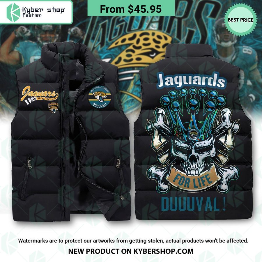 Jacksonville Jaguars Sleeveless Puffer Down Jacket This is awesome and unique