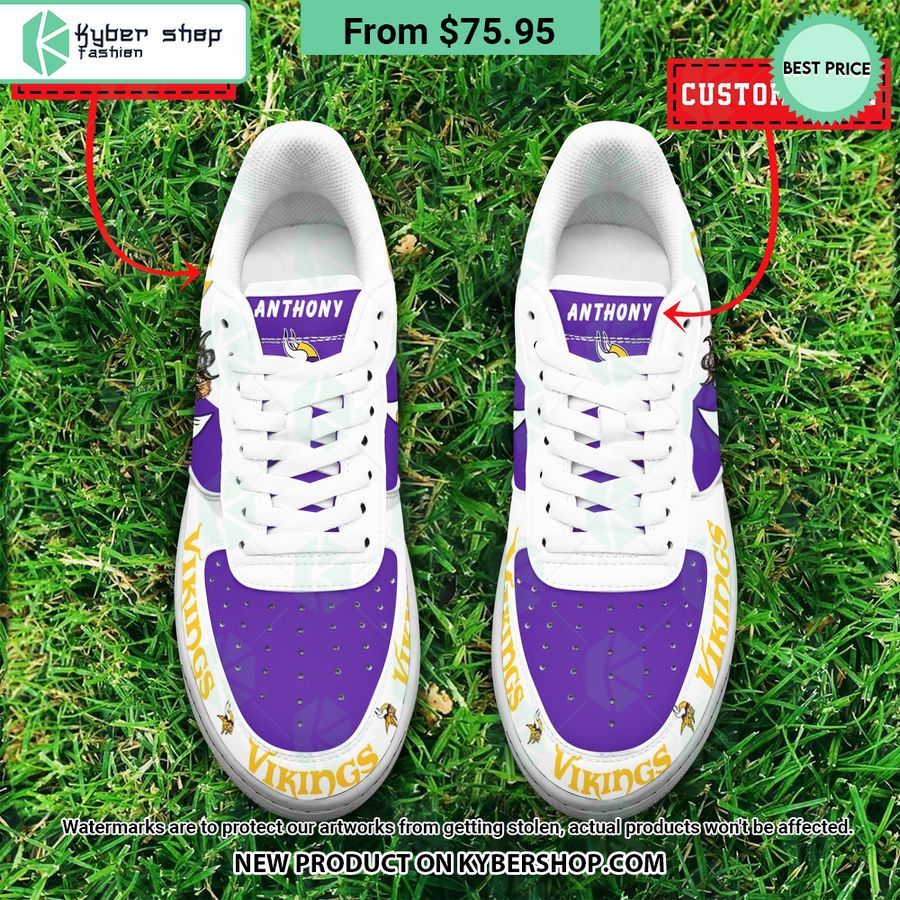 Minnesota Vikings Mascot CUSTOM Nike Air Force 3 minnesota vikings mascot custom nike air force 3 880 jpg