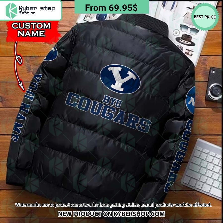 NCAA BYU Cougars CUSTOM Puffer Down Jacket Wow! What a picture you click