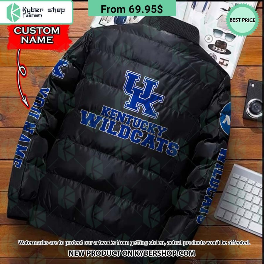 NCAA Kentucky Wildcats CUSTOM Puffer Down Jacket Nice elegant click