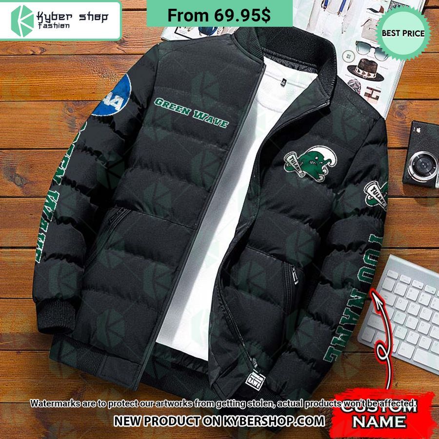 NCAA Tulane Green Wave CUSTOM Puffer Down Jacket Best click of yours