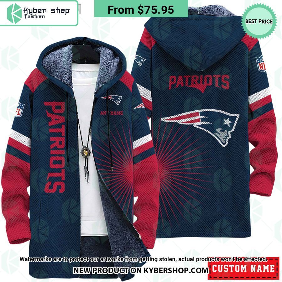 New England Patriots NFL CUSTOM Fleece Windbreaker Jacket Out of the world