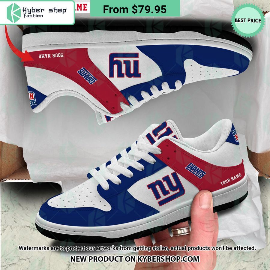 New York Giants Nike Dunk Low Natural and awesome