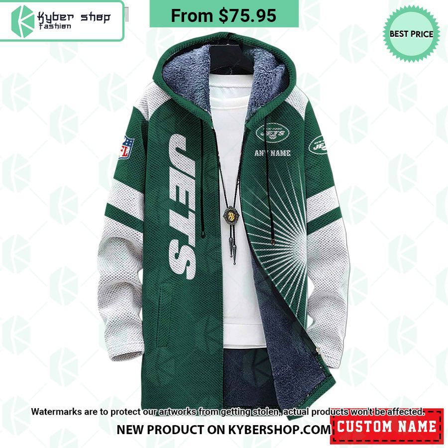 New York Jets NFL CUSTOM Fleece Windbreaker Jacket Awesome Pic guys