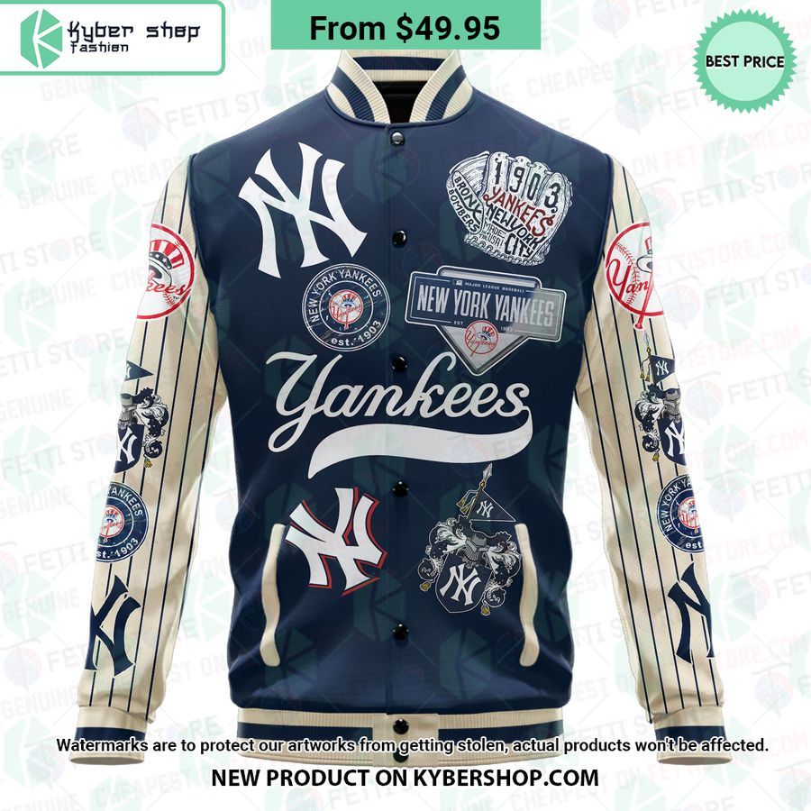 New York Yankees MLB Varsity Jacket Best couple on earth