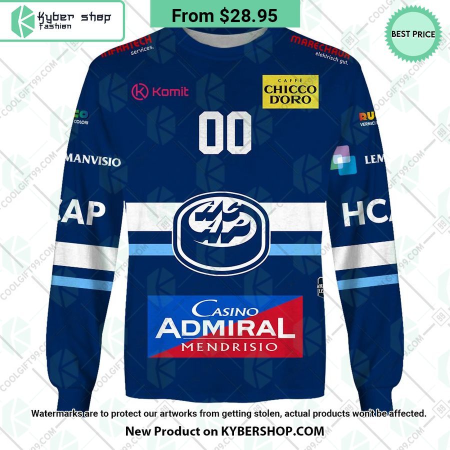 NL Hockey HC Ambri Piotta Home Jersey Hoodie, Shirt 4 NL Hockey HC Ambri Piotta Home Jersey Hoodie, Shirt Cutting dash