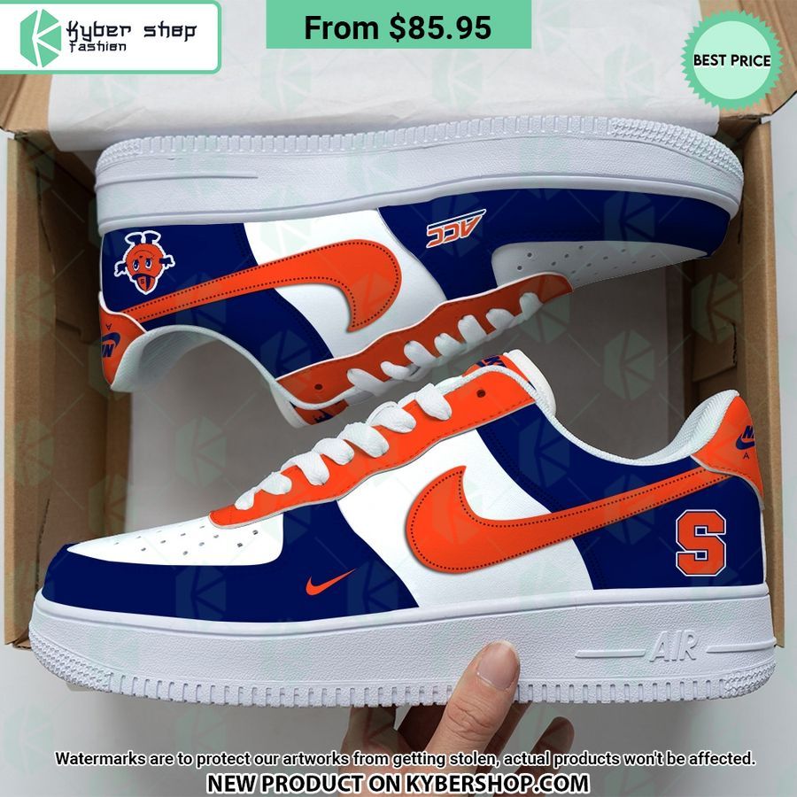 Syracuse Orange NCAA Nike Air Force 1 Shoes Nice shot bro