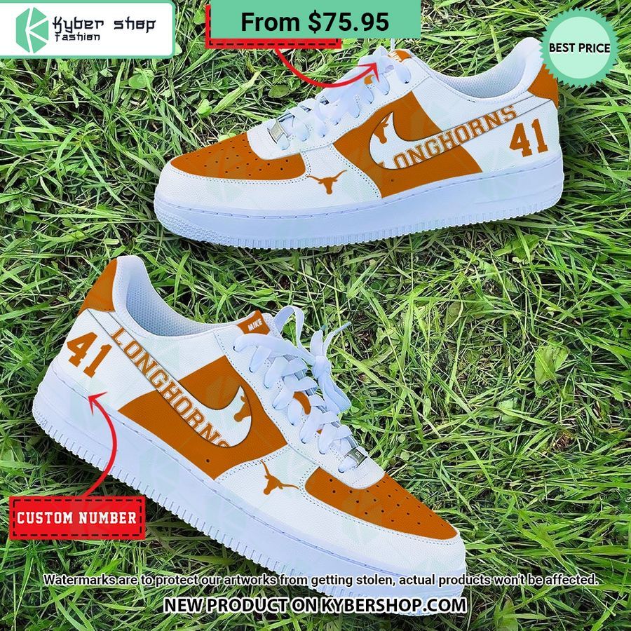 Texas Longhorns Personalized Nike Air Force 1 Shoes Our hard working soul