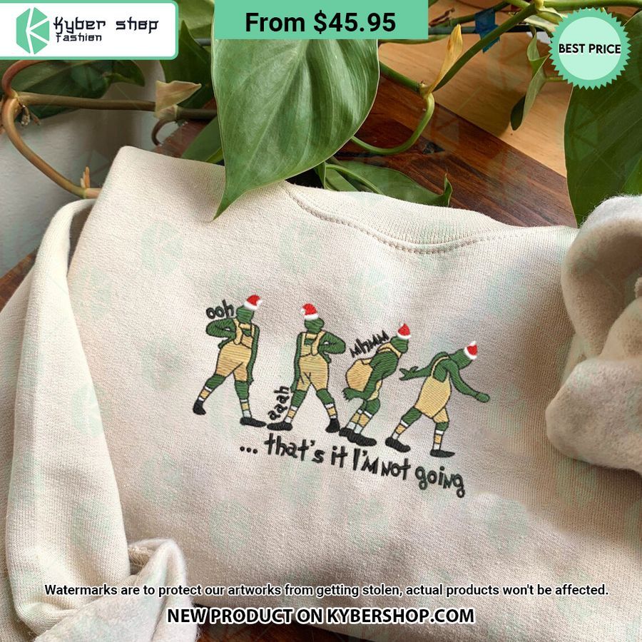 Thats It I'm Not Going Merry Xmas Embroidered Sweatshirt 3 Thats It I'm Not Going Merry Xmas Embroidered Sweatshirt Cutting dash