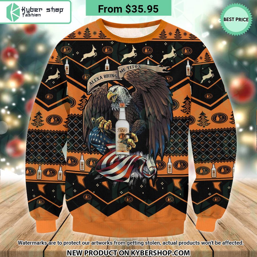 titos eagle us flag ugly christmas sweater 1 861 jpg