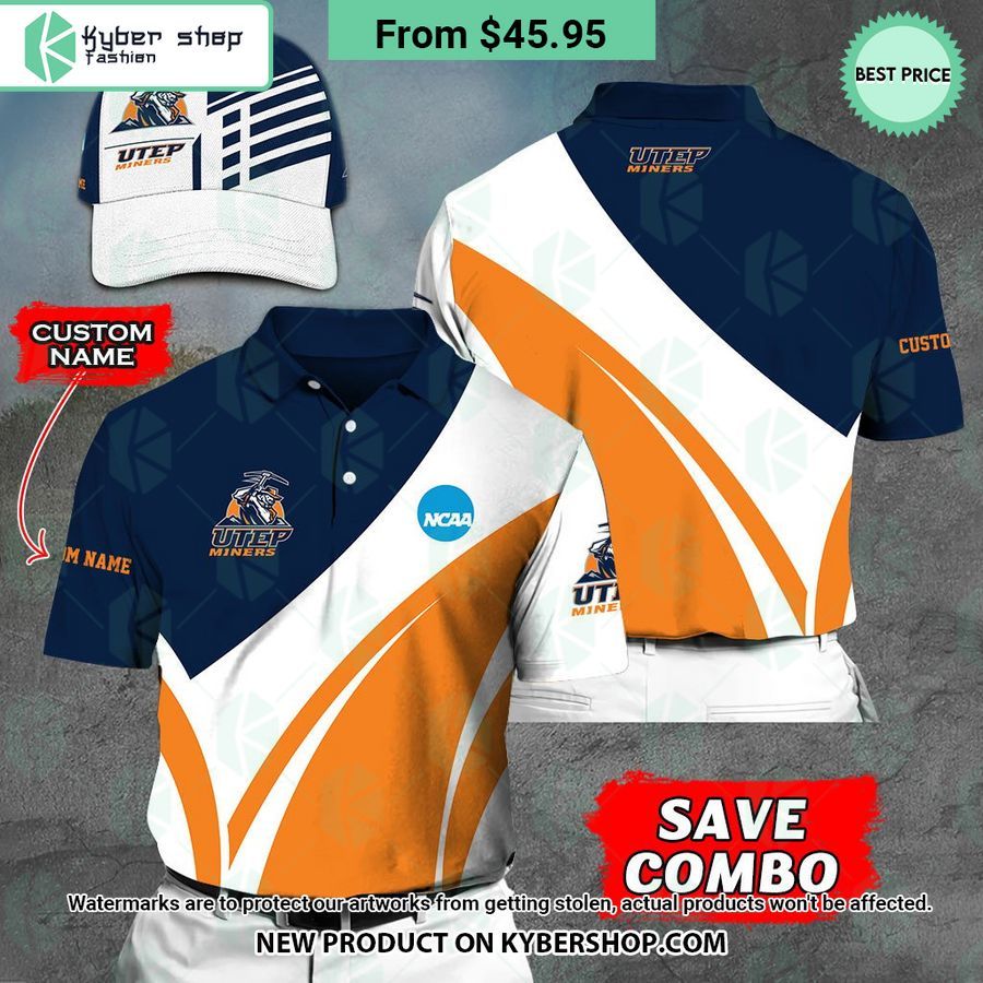 UTEP Miners CUSTOM Polo Shirt, Cap You look so healthy and fit