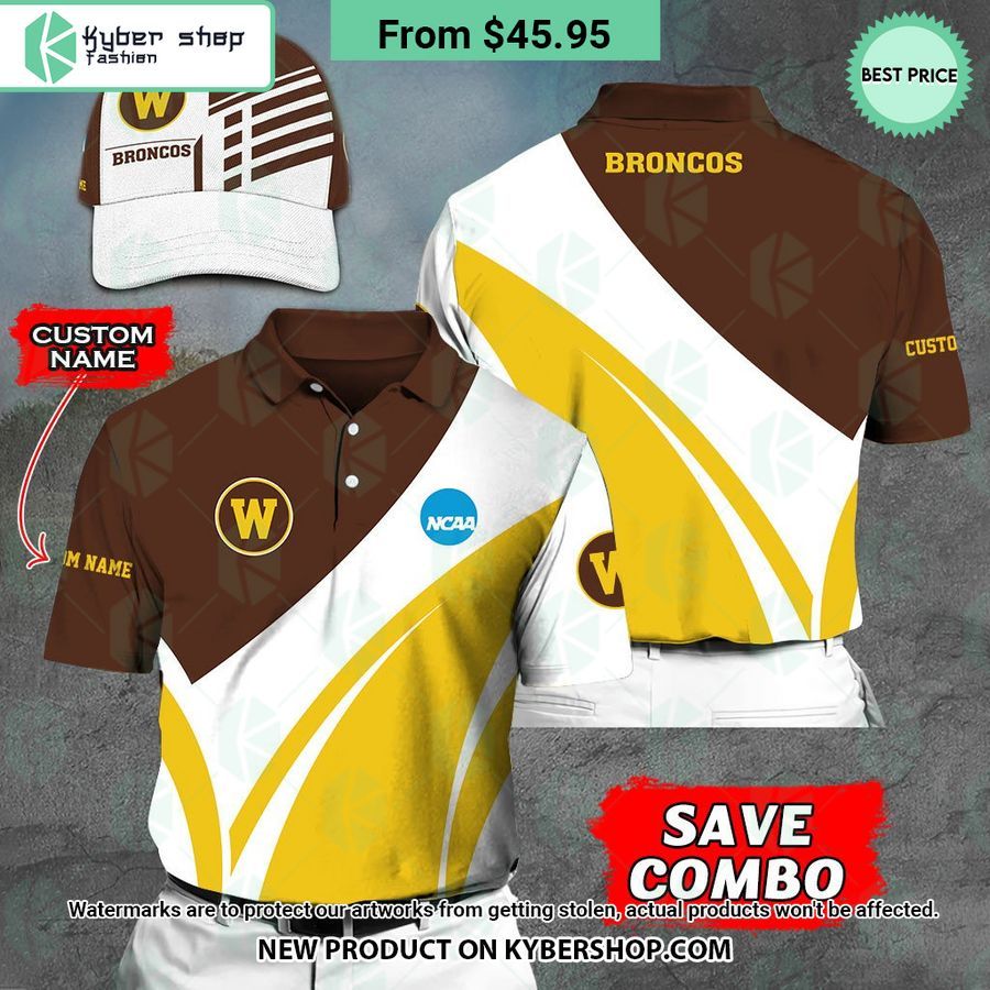 western michigan broncos custom polo shirt cap 1 682 jpg