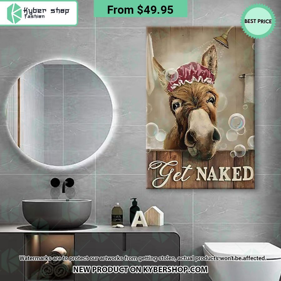 Bathing Donkey Get Naked Canvas She Has Grown Up Know