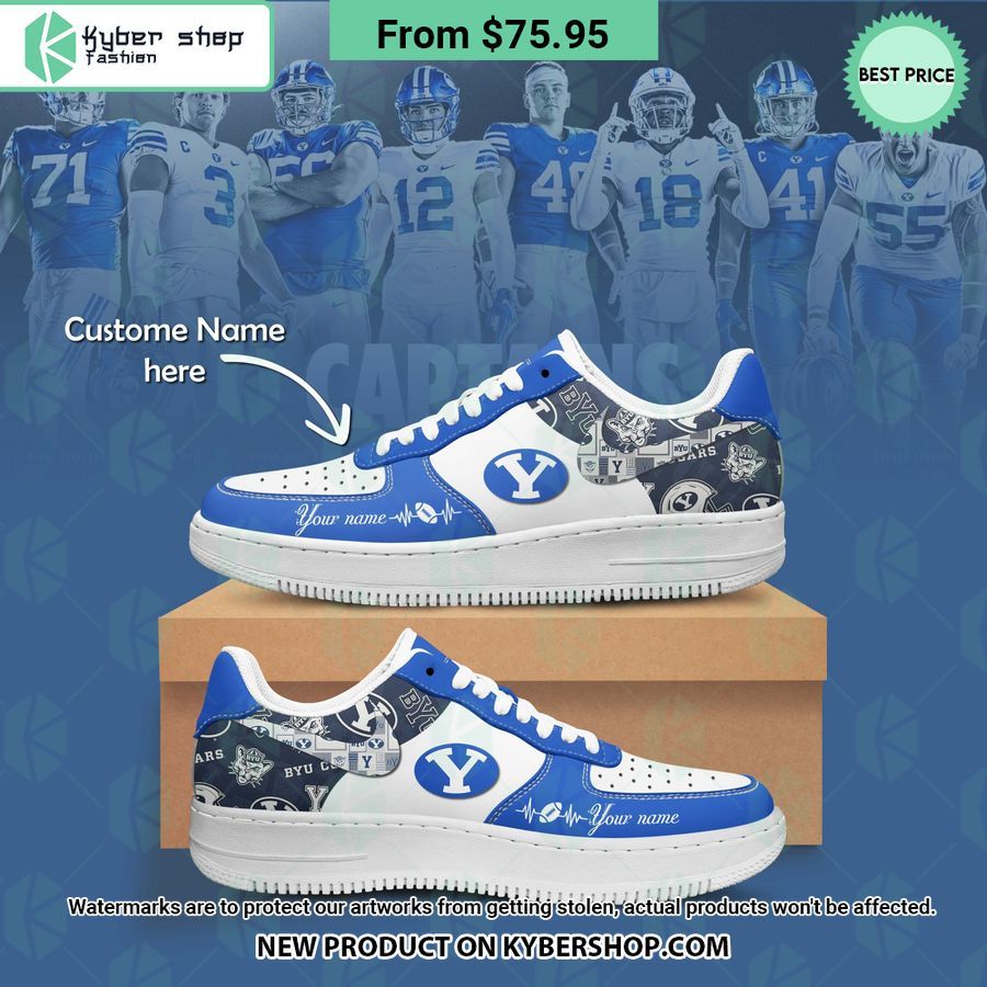 BYU Cougars CUSTOM Air Force 1 Trending picture dear