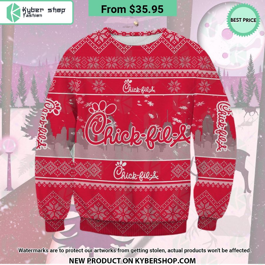 Chick-Fil-A Christmas Sweater Word2
