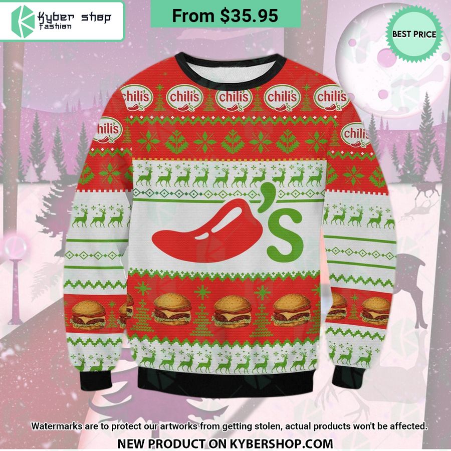 Chili'S Christmas Sweater Word2