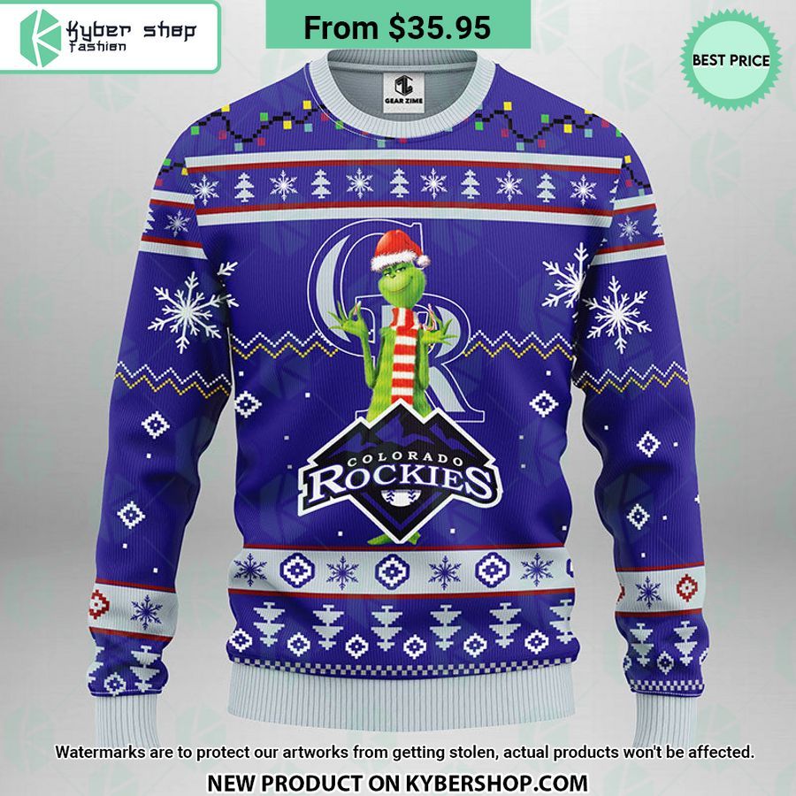 Colorado Rockies Grinch Ugly Christmas Sweater This Is Your Best Picture Man