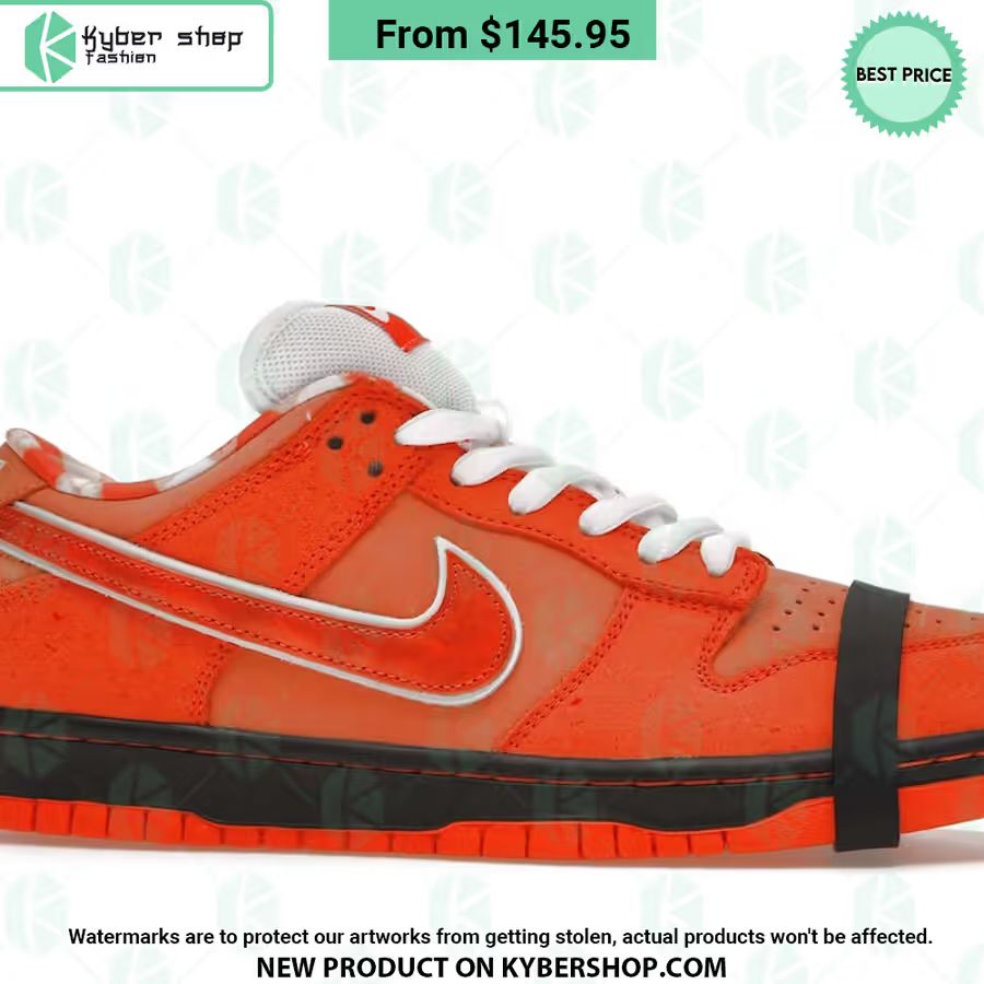 Concepts Orange Lobster Nike Sb Dunk Low Natural And Awesome