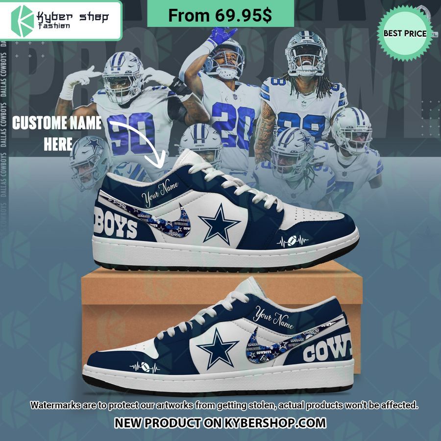 Dallas Cowboys CUSTOM Air Jordan 1 Low Wow! What a picture you click