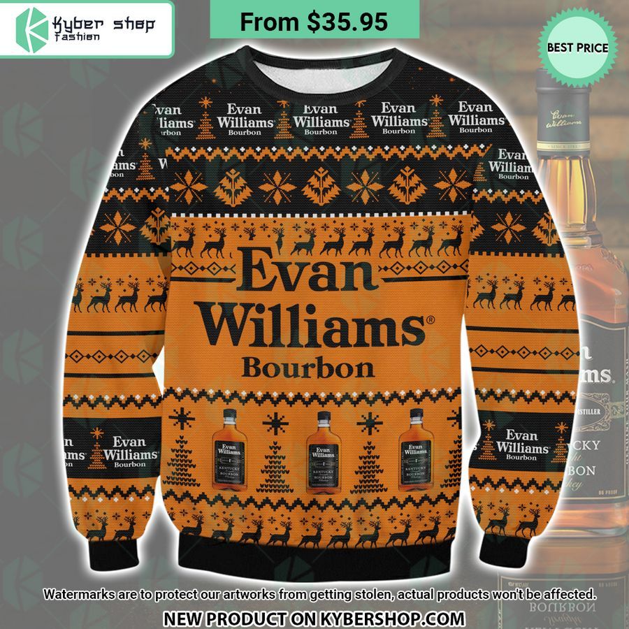 Evan Williams Bourbon Sweater Cool look bro