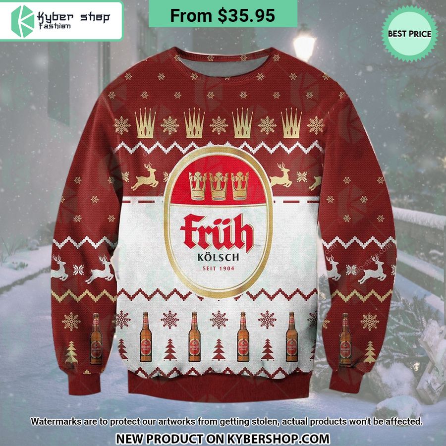 Fruh Kolsch Christmas Sweater How did you always manage to smile so well?