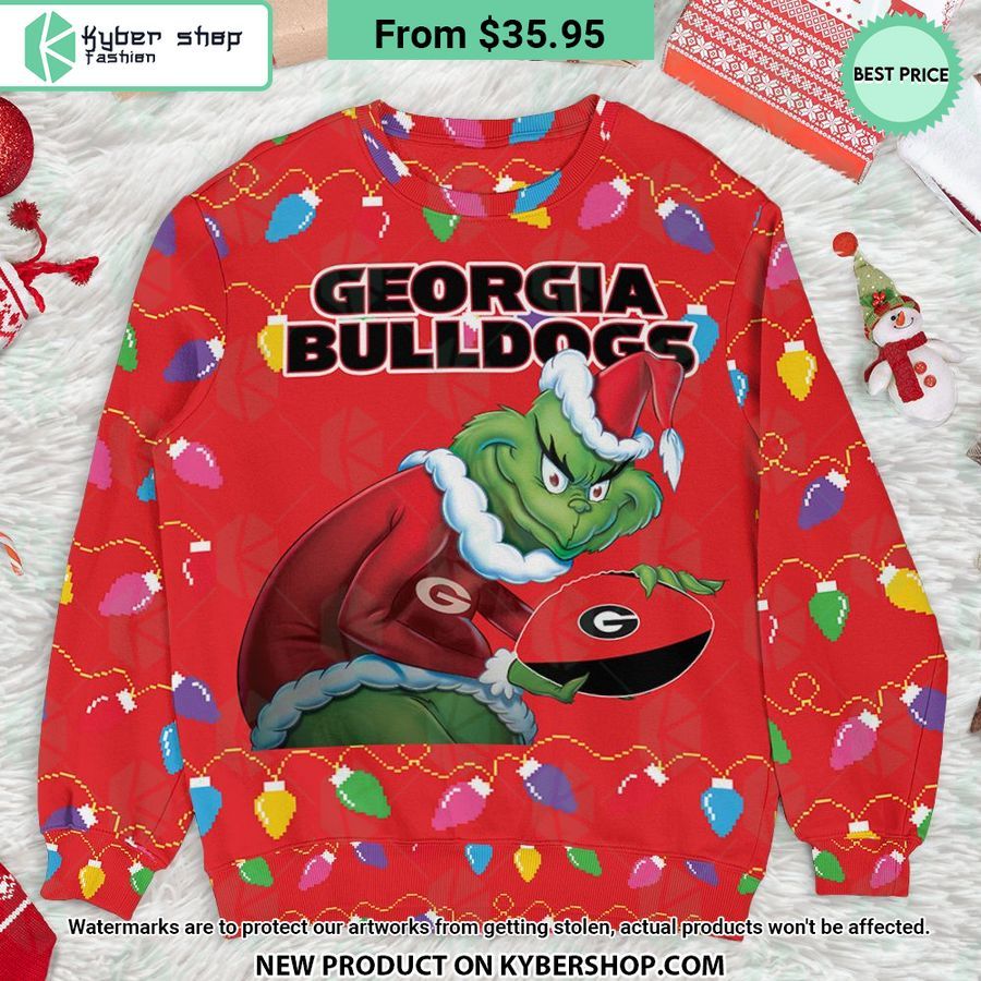 Georgia Bulldogs Grinch Sweater 3 Georgia Bulldogs Grinch Sweater Heroine