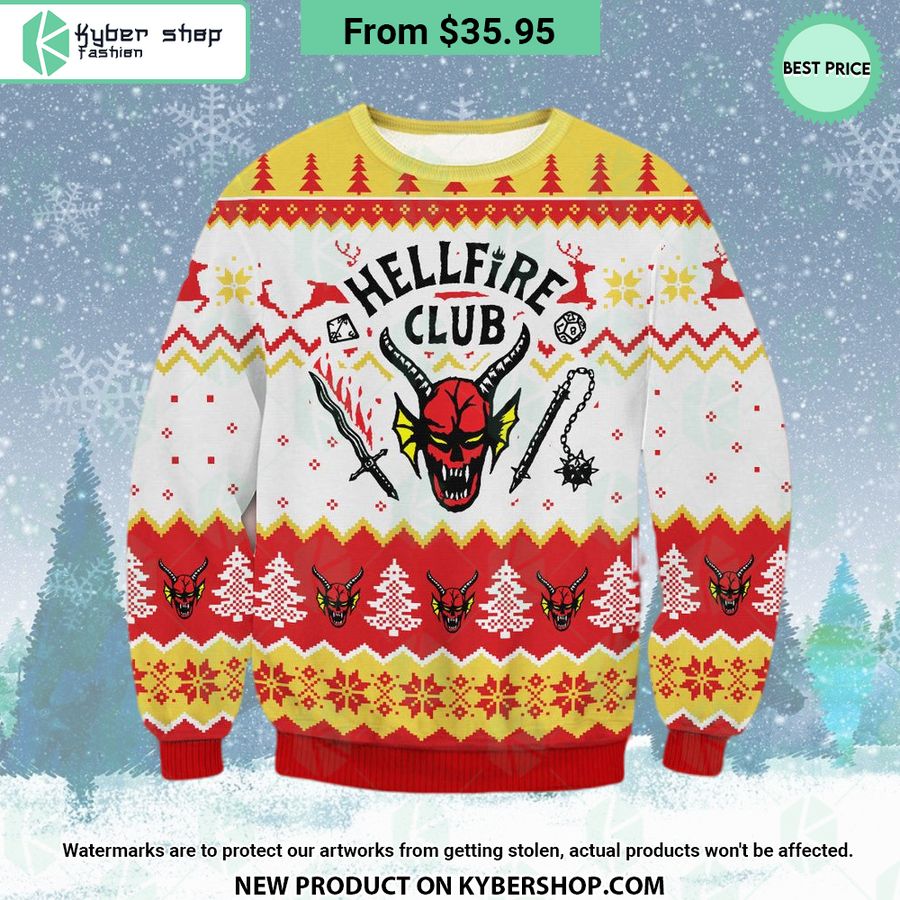 Hellfire Club Stranger Things Sweater Oh my God you have put on so much!