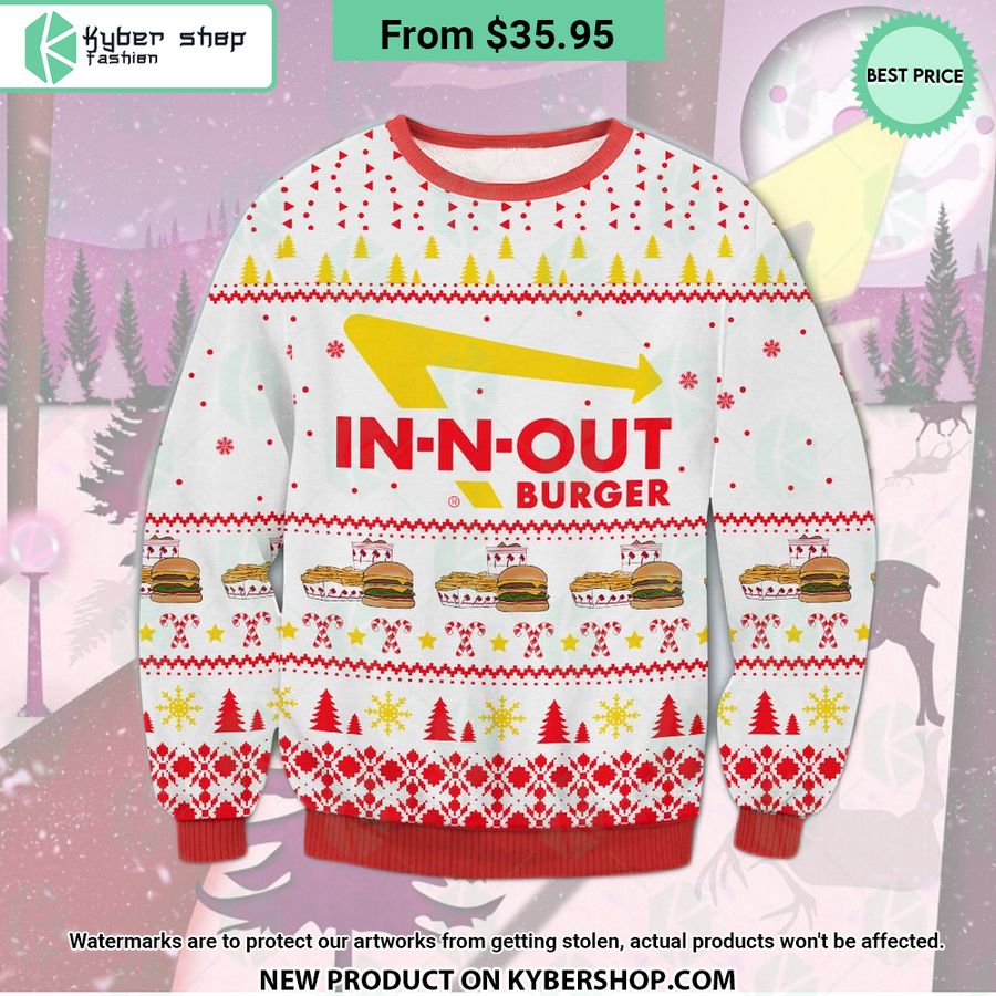 In-N-Out Burger Christmas Sweater Word3