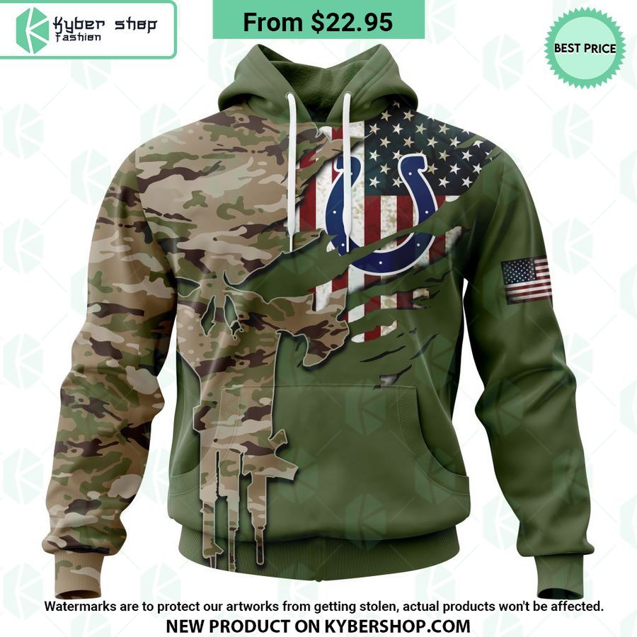 indianapolis colts camo punisher skull veterans day hoodie 1 319 jpg