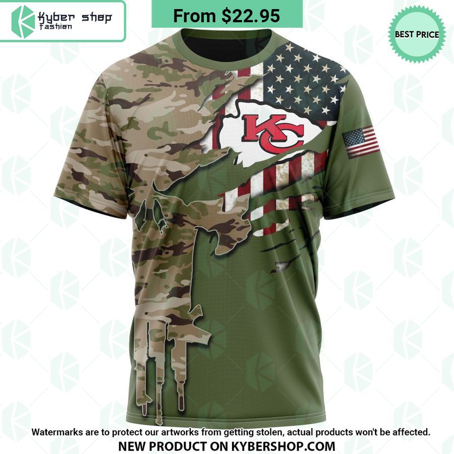 Kansas City Chiefs Camo Punisher Skull Veterans Day Hoodie 8 Kansas City Chiefs Camo Punisher Skull Veterans Day Hoodie You look too weak