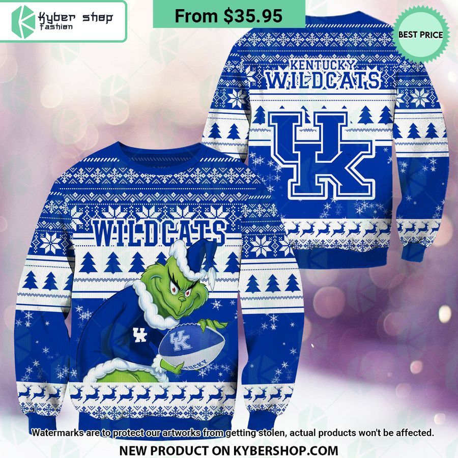 Kentucky Wildcats Grinch Christmas Sweater Royal Pic of yours