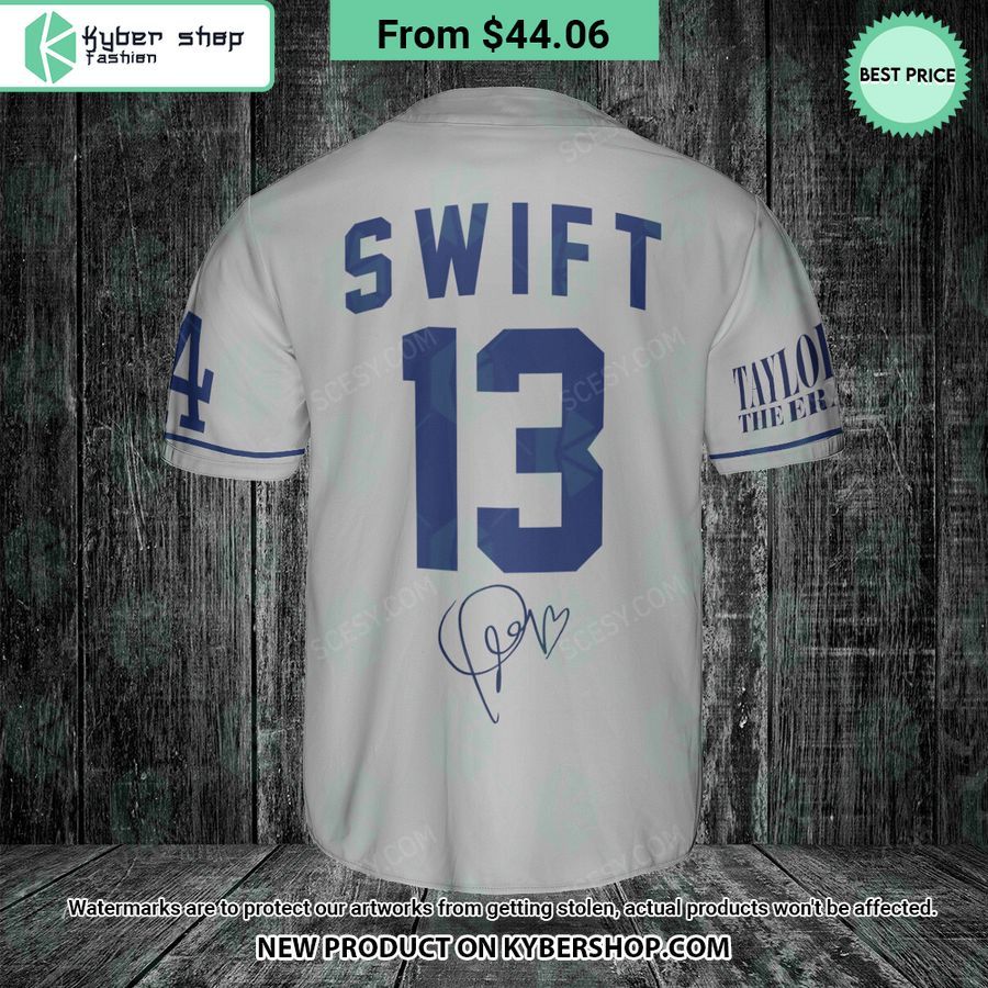 Los Angeles Dodgers Taylor Swift Signature Baseball Jersey Word2