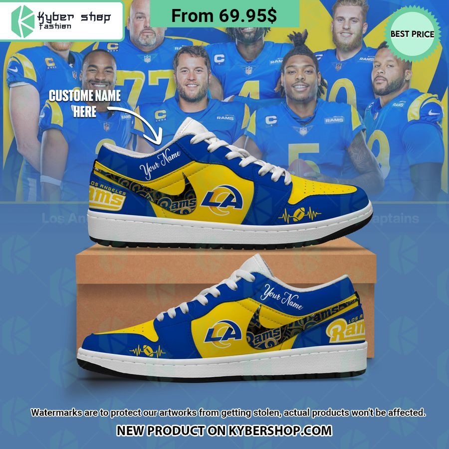 Los Angeles Rams CUSTOM Air Jordan 1 Low Rocking picture