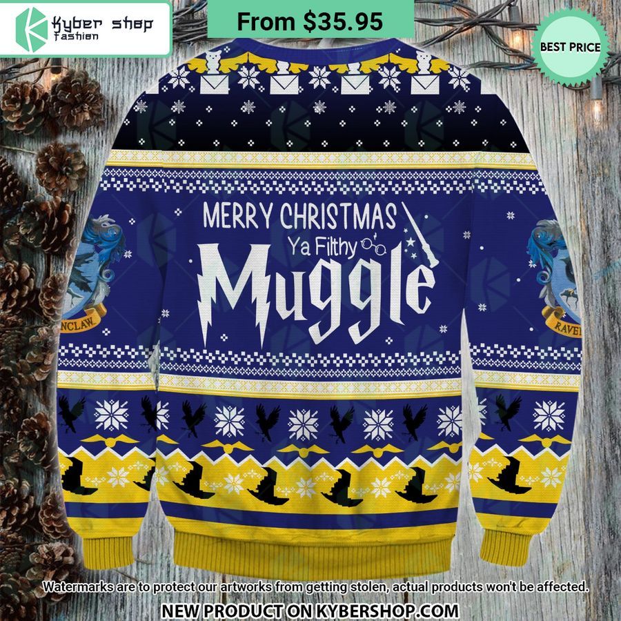 Merry Christmas Ya Filthy Muggle Sweater Royal Pic of yours