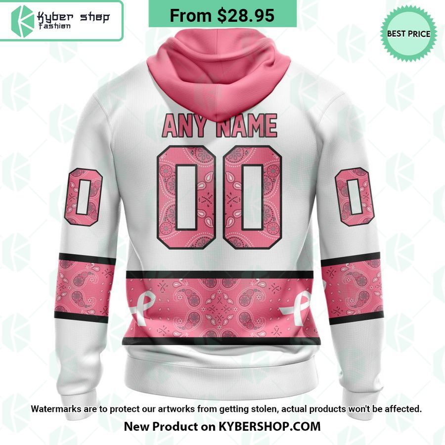 Minnesota Wild In October We Wear Pink Breast Cancer Hoodie It Is Too Funny