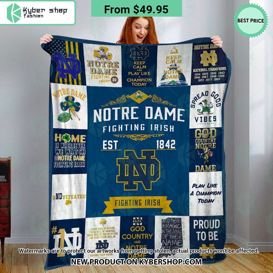 Notre Dame Fighting Irish Quilt I like your dress, it is amazing