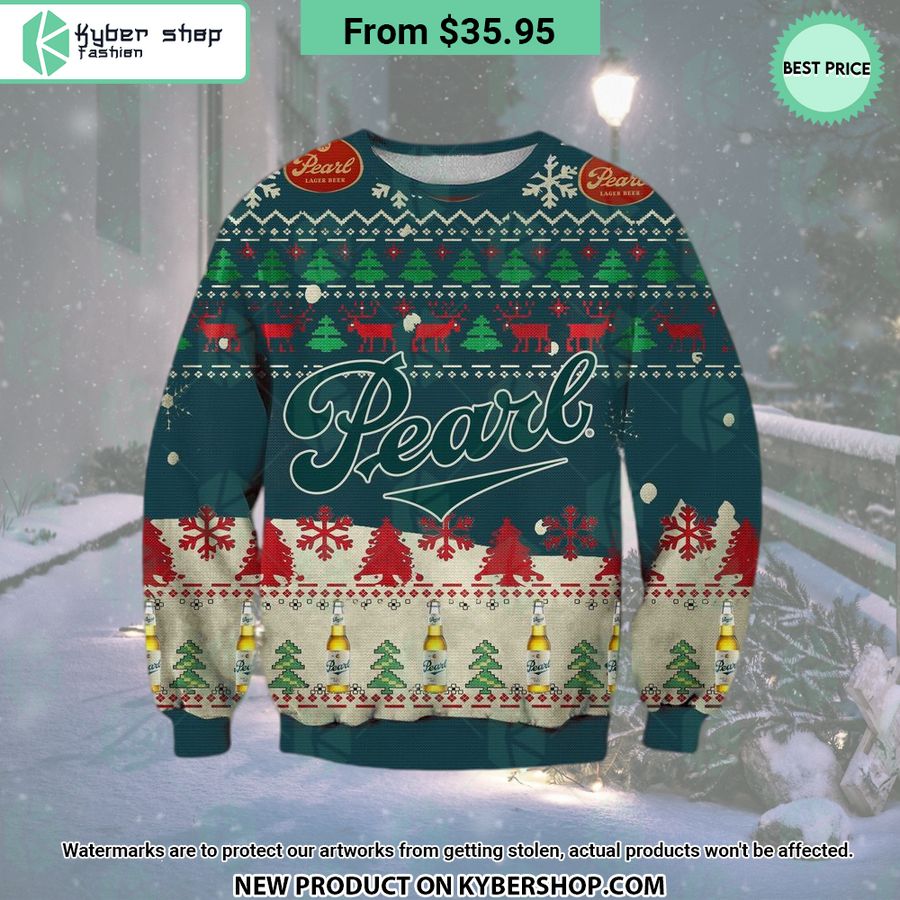 Pearl Beer Christmas Sweater Handsome as usual