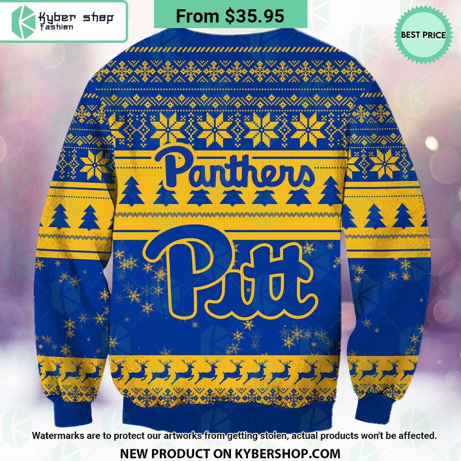 Pittsburgh Panthers Grinch Christmas Sweater You Look Lazy