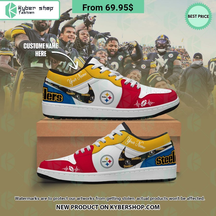 Pittsburgh SteelersCUSTOM Air Jordan 1 Low Trending picture dear