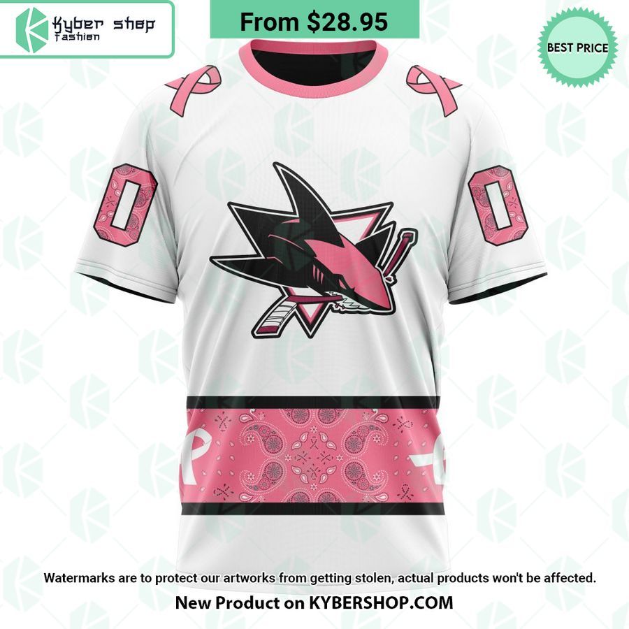 San Jose Sharks In October We Wear Pink Breast Cancer Hoodie 8 San Jose Sharks In October We Wear Pink Breast Cancer Hoodie Generous look