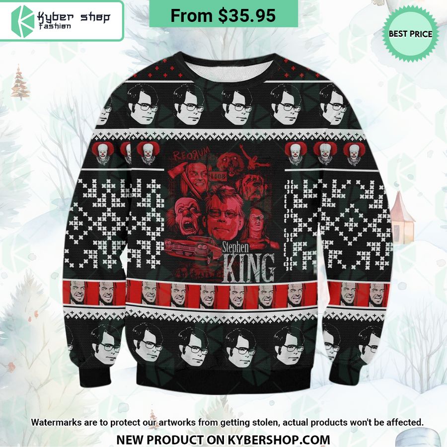 Stephen King Christmas Sweater Elegant and sober Pic