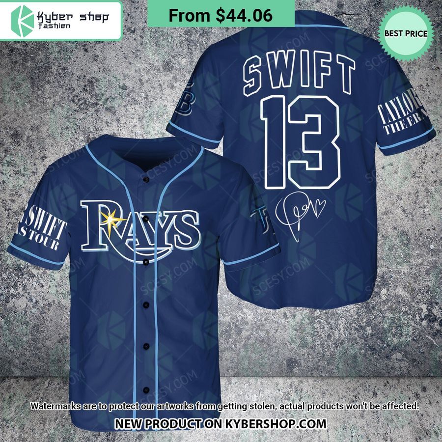 Tampa Bay Rays Taylor Swift Baseball Jersey Word3