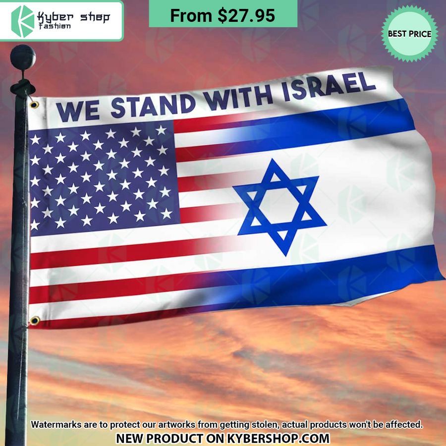 We Stand With Israel Us Flag Mesmerising