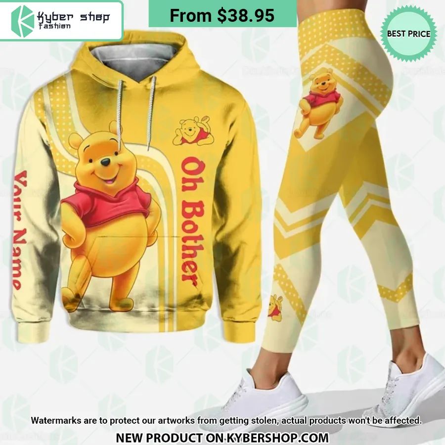 Winnie The Pooh Oh Bother Custom Hoodie, Pants Radiant And Glowing Pic Dear