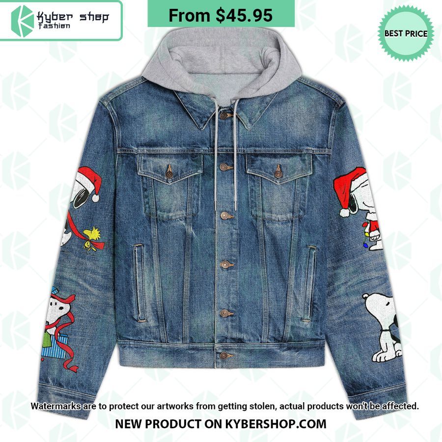 All I Want For Christmas Is Snoopy Hooded Denim Jacket 3 All I Want For Christmas Is Snoopy Hooded Denim Jacket word2