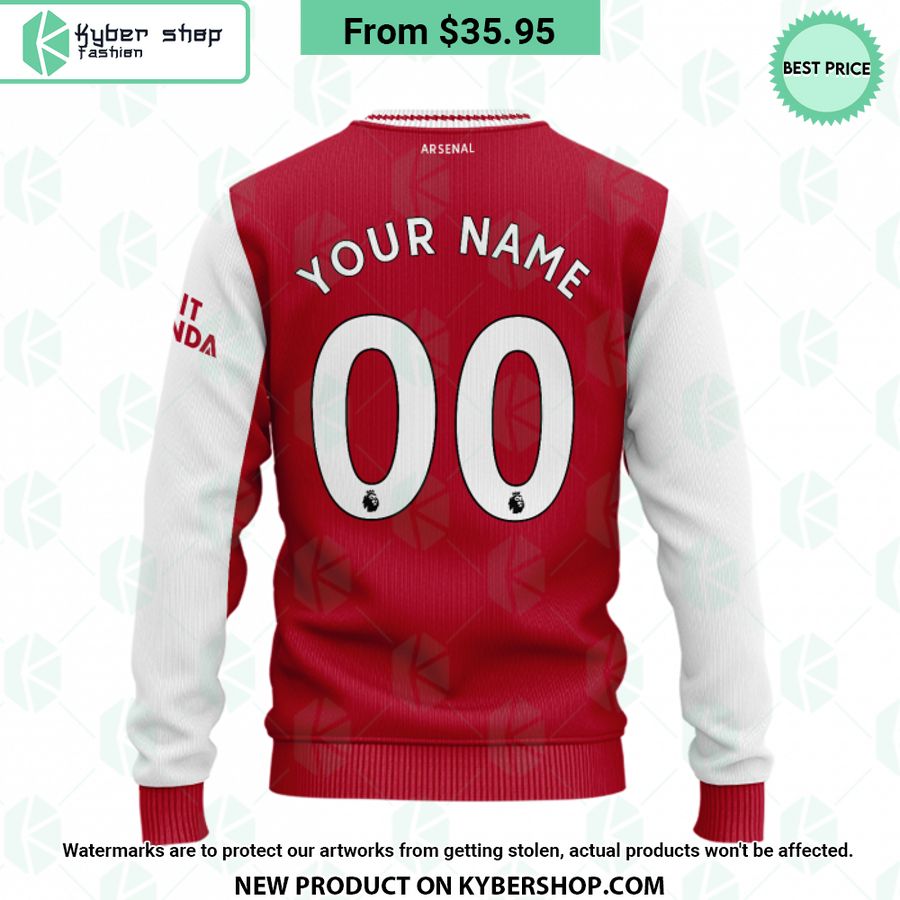 Arsenal FC home jersey CUSTOM Sweater 3 Arsenal FC home jersey CUSTOM Sweater word1