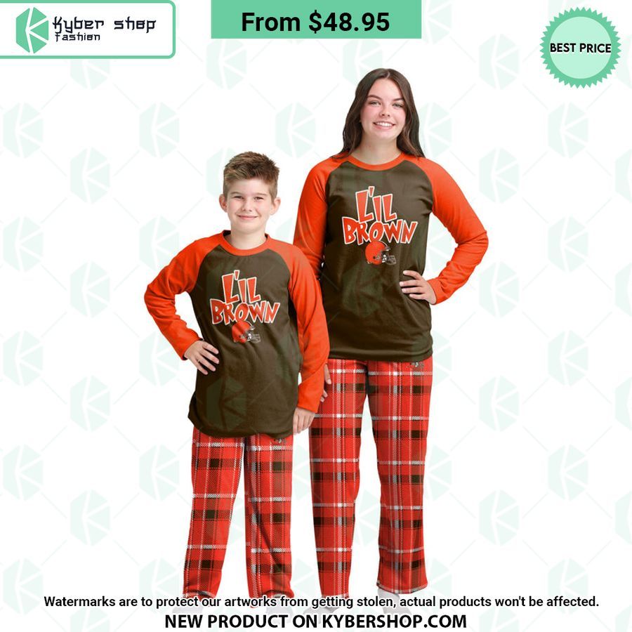 Cleveland Browns NFL Plaid Family Holiday Pajamas Set 4 Cleveland Browns NFL Plaid Family Holiday Pajamas Set word3