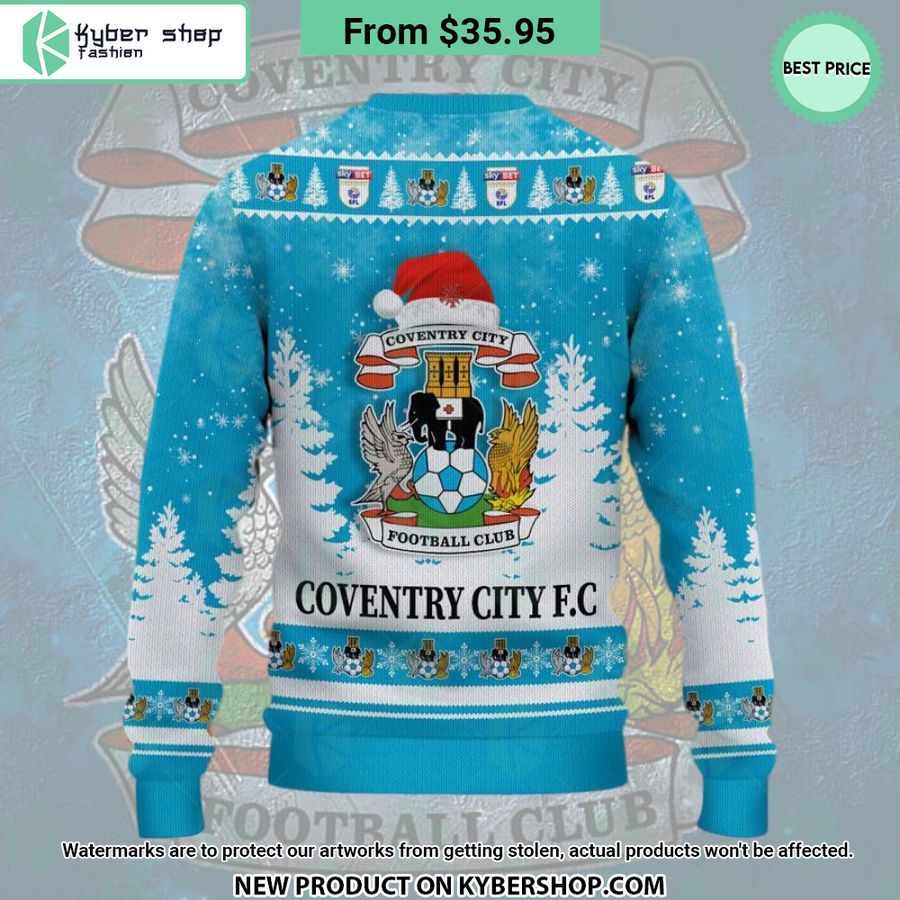 Coventry City Fc Christmas Sweater Word1